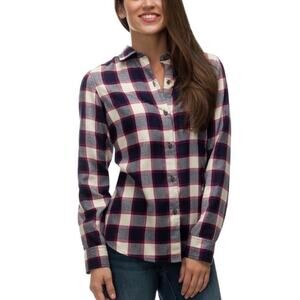Backcountry Basin & Range Womens Small Plaid Flannel Shirt Performance Hiking